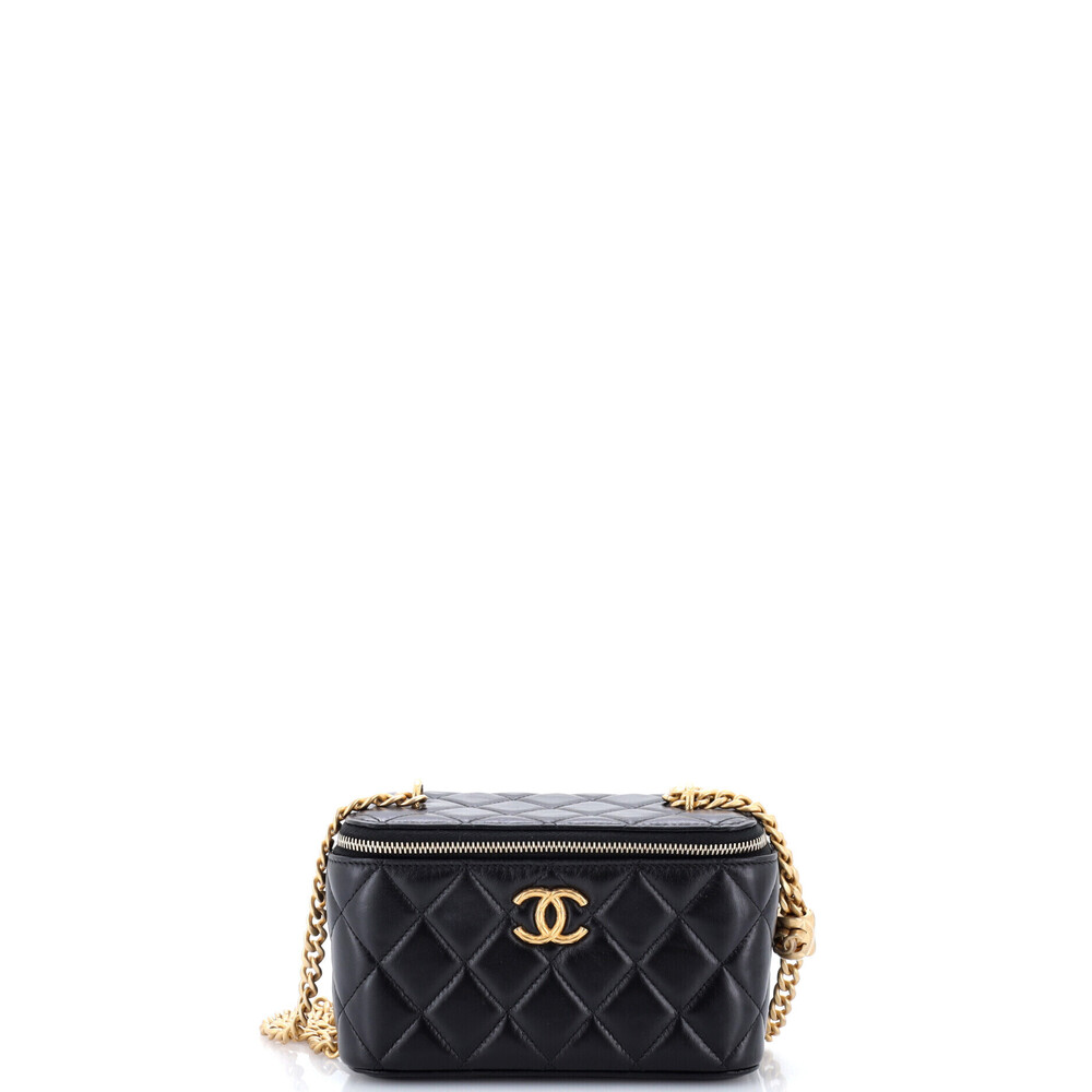 Chanel Small All Slide Long Vanity Case with Chain